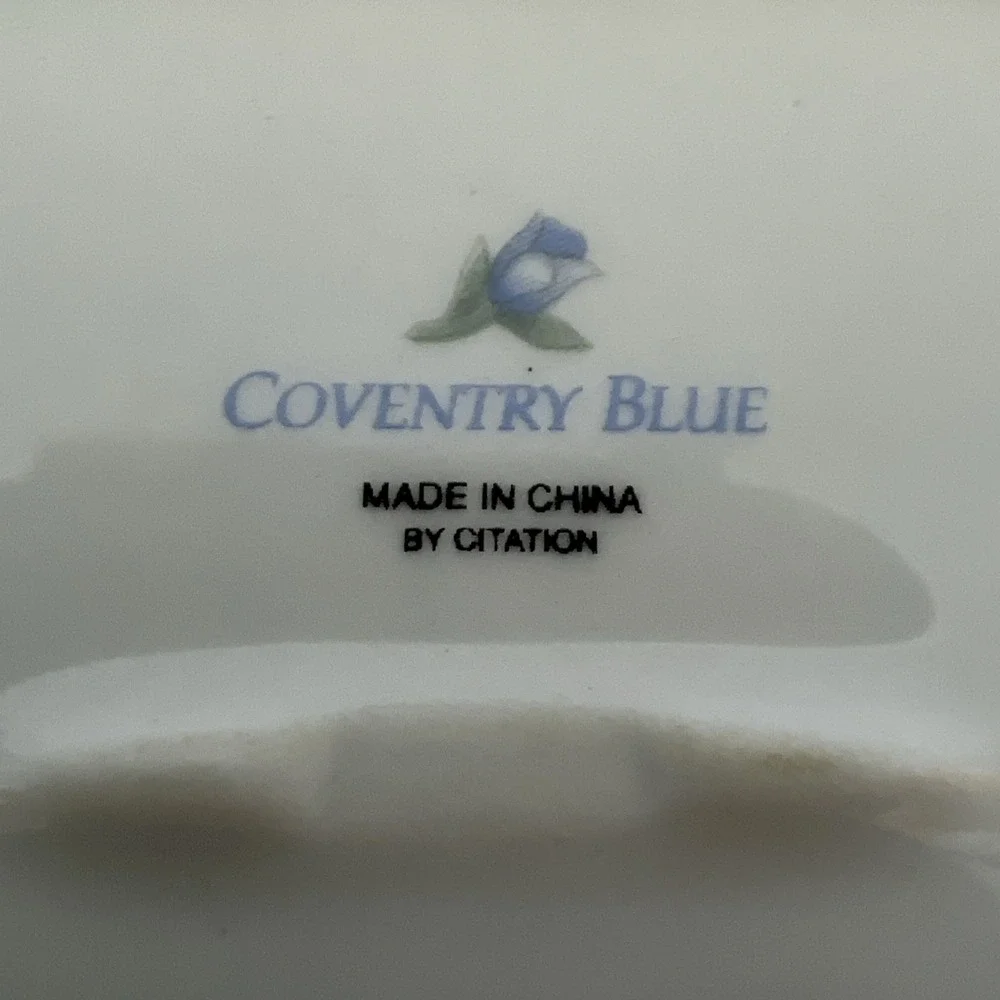 Vintage Citation Coventry Blue Porcelain China‎ Covered Butter Dish